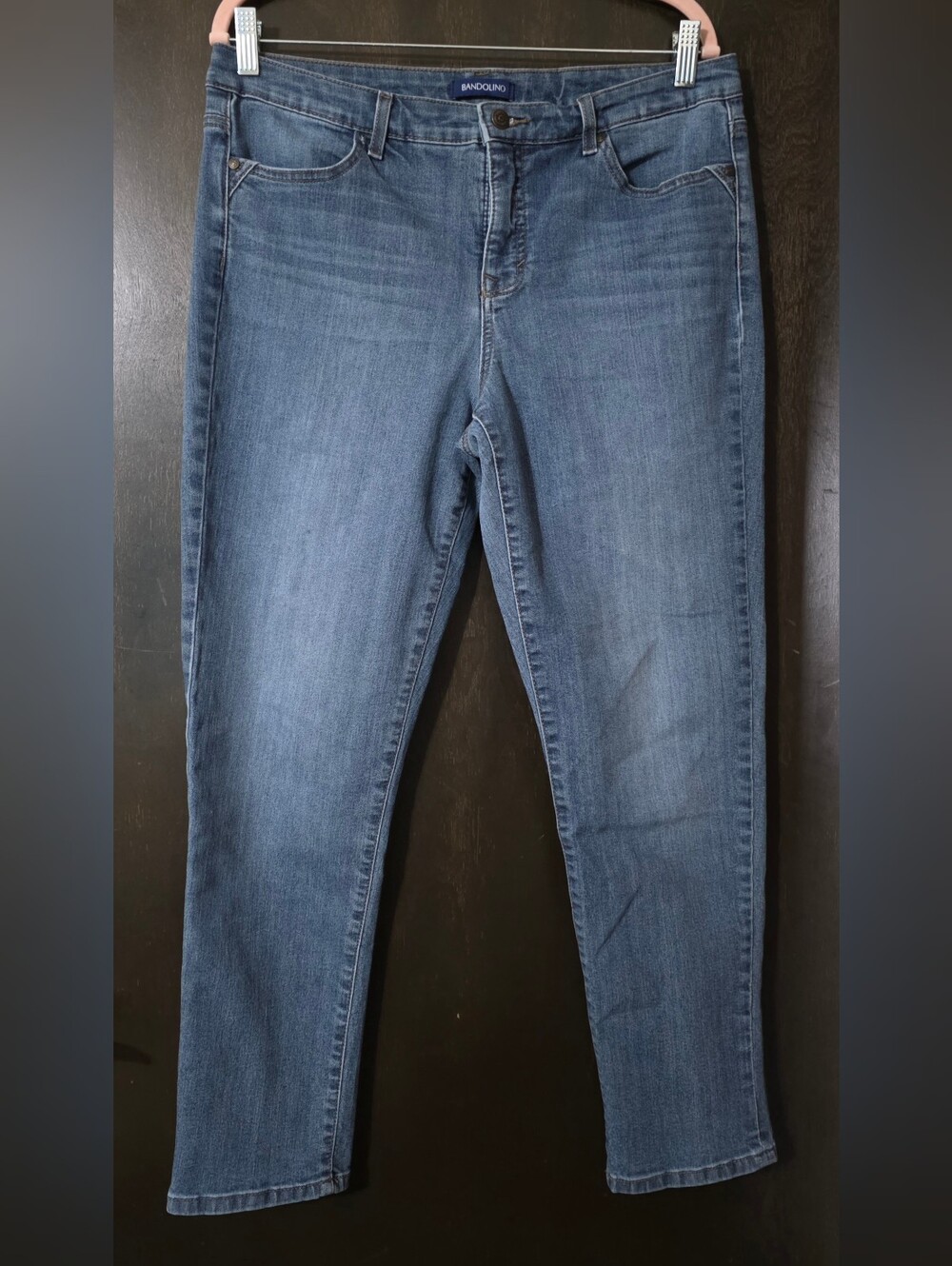 💢4For$20 Bandolino Karyn Boyfriend Skinny Jeans in Medium Blue Wash Size 12